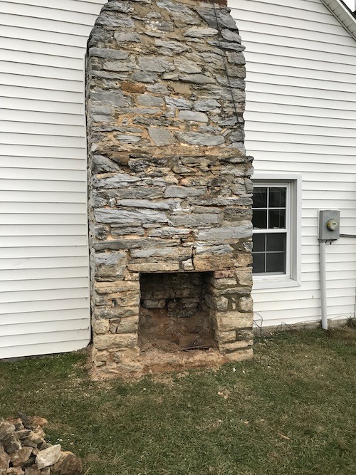 Farmhouse Renovation- Outside Fireplace