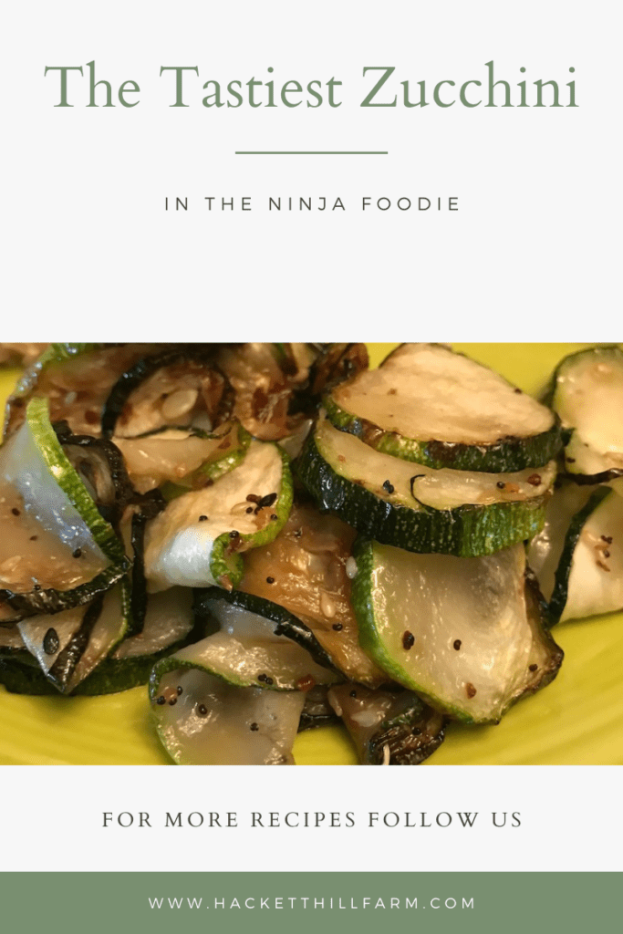 The Tastiest Zucchini in the Ninja Foodie Hackett Hill Farm
