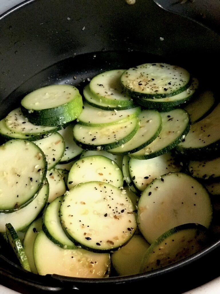 Tastiest Zucchini prepped for air frying