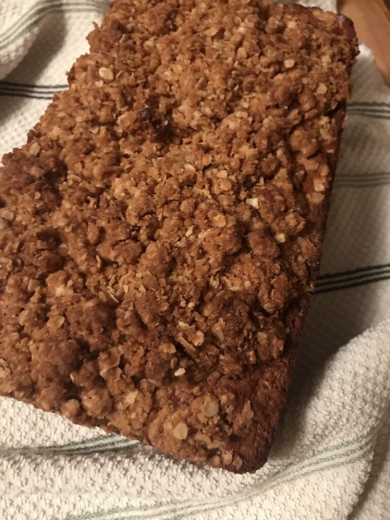 Apple Streusel Bread with a gorgeous streusel topping