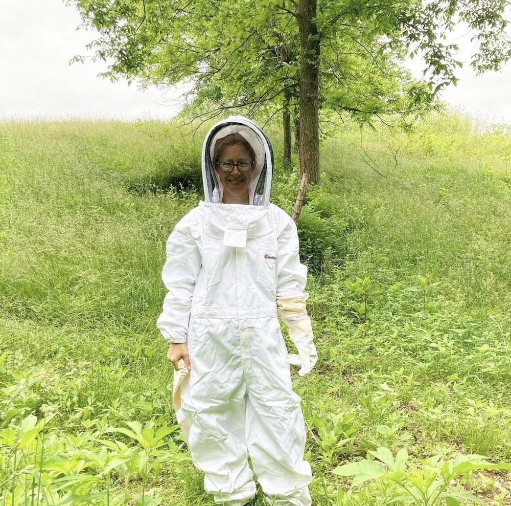 Beekeeper in suit
