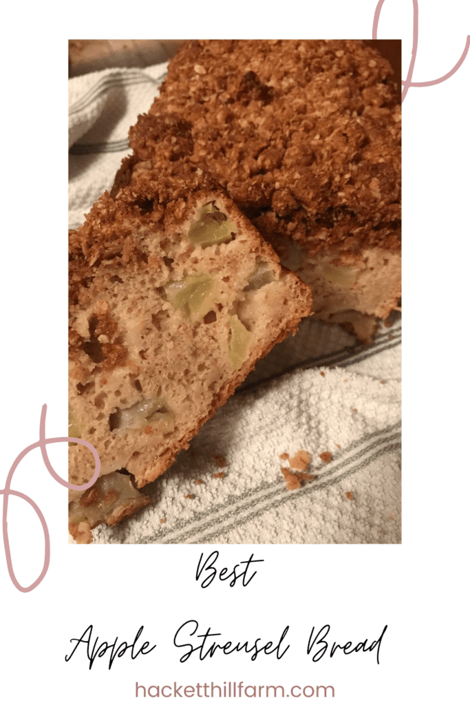 Pinterest Apple Streusel Bread Recipe Pin