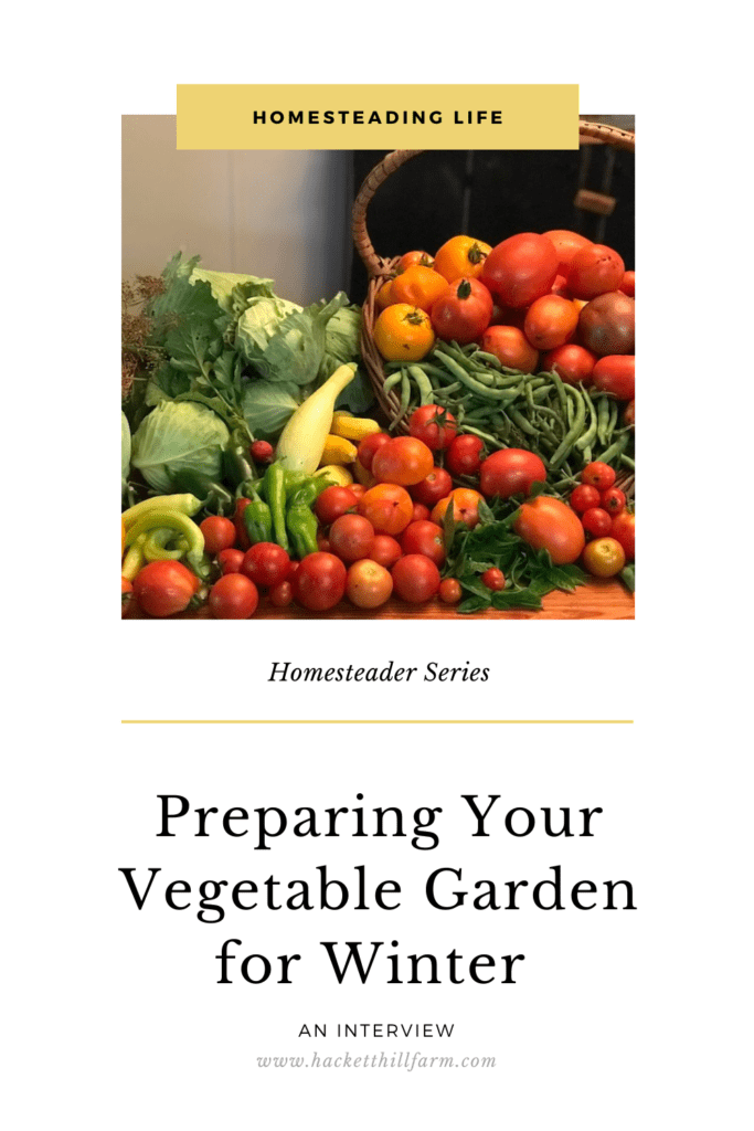 preparing the vegetable garden for winter