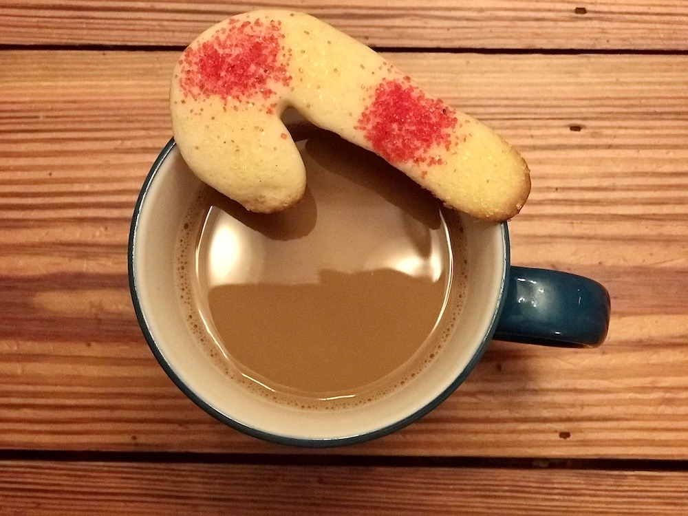 Christmas Sugar Cookies with Coffee