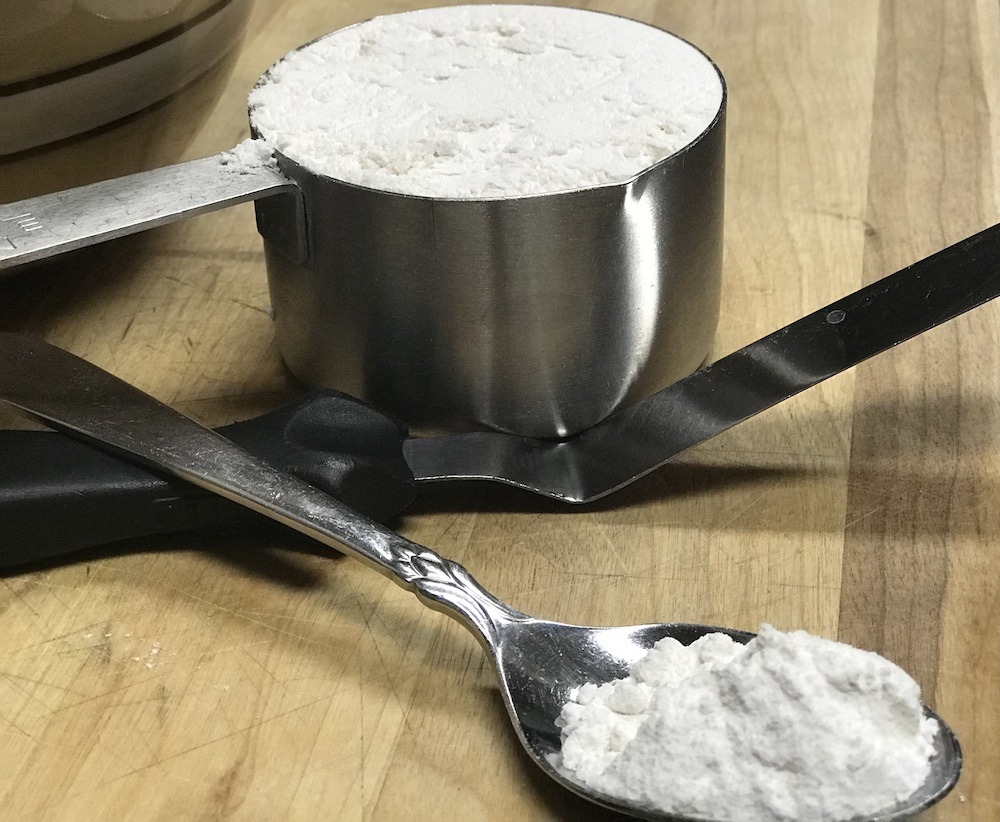 measured flour