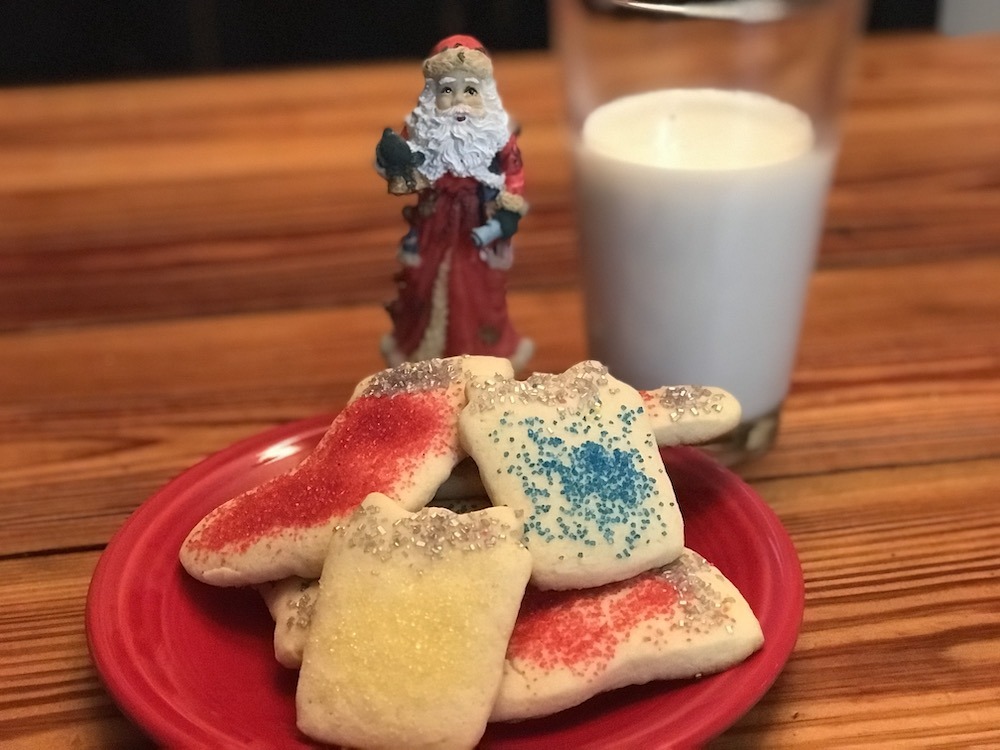 Christmas Sugar Cookies with Santa