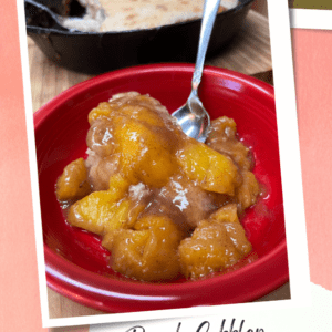 peach cobbler