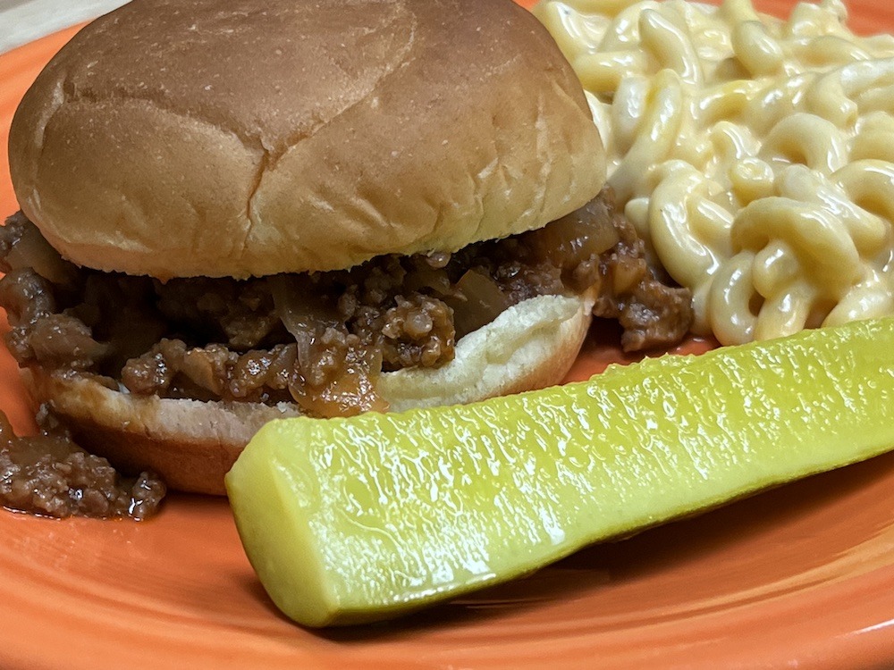 Sloppy Joes with Mac and Cheese
