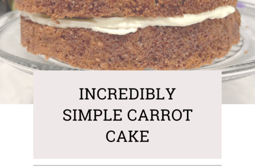 carrot cake is an incredibly simple and delicious dessert
