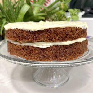 a deliciously moist carrot spice cake