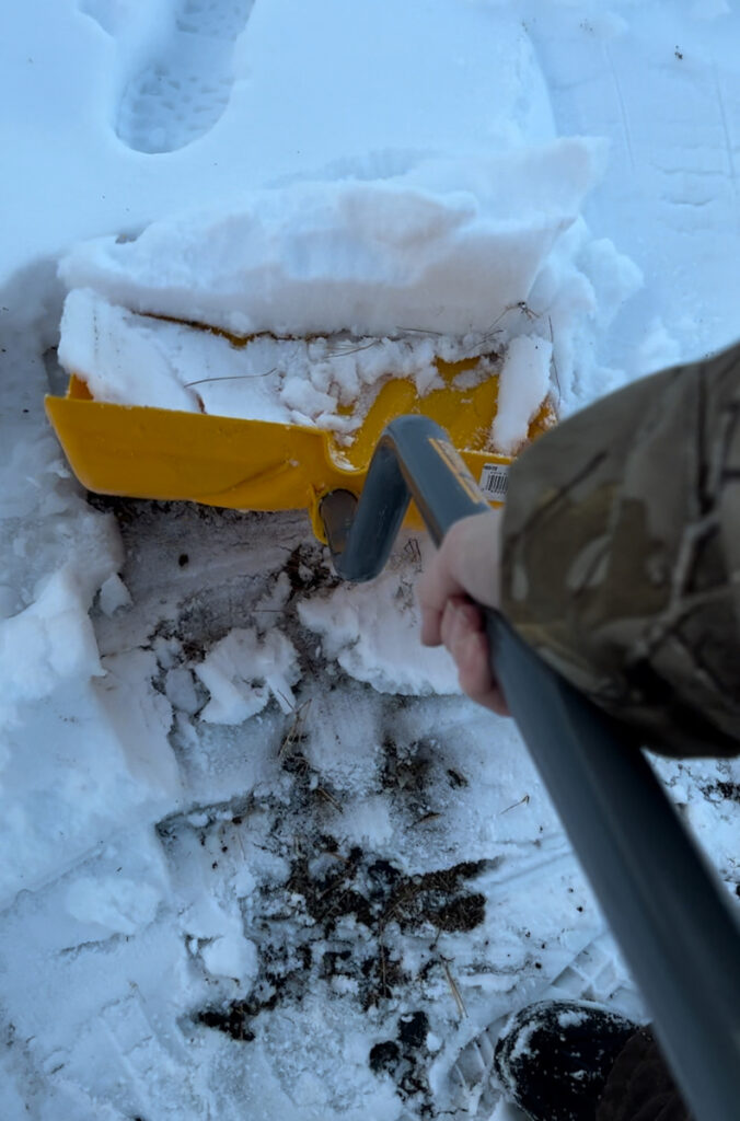 shoveling snow 
